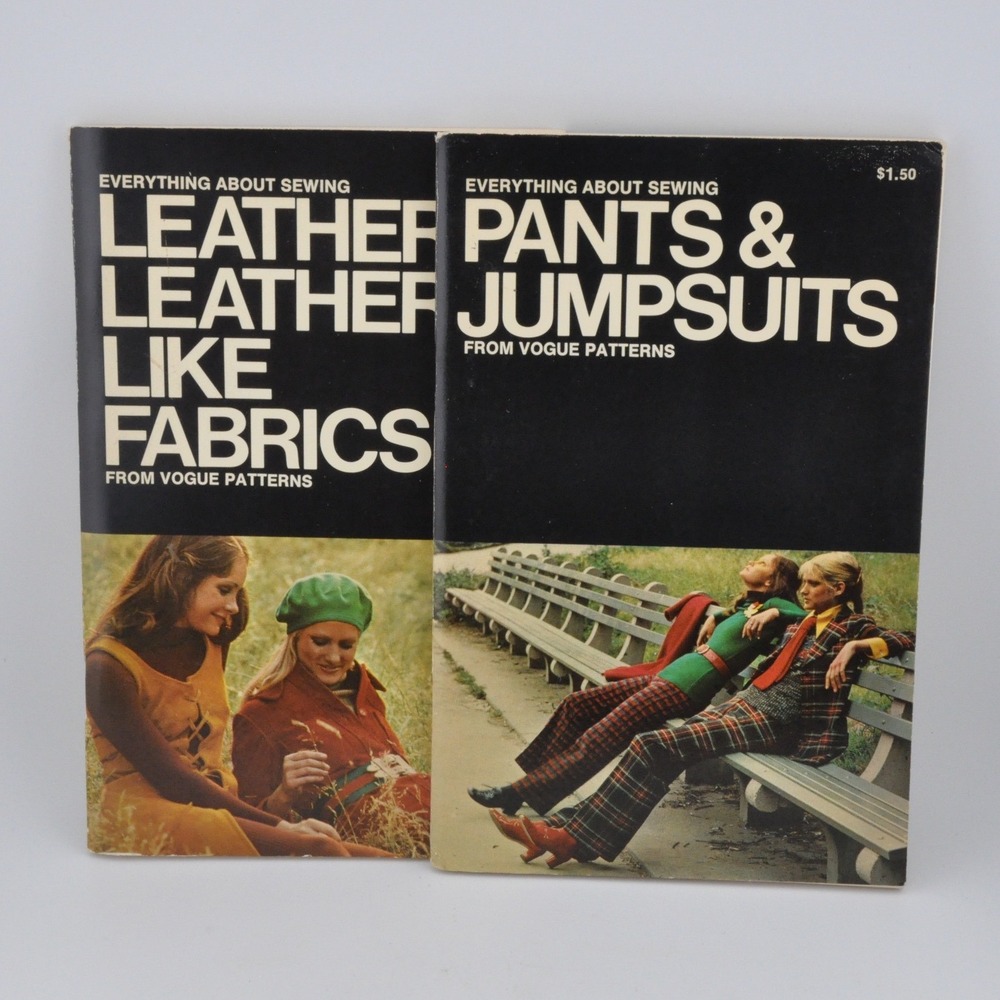 Vogue Patterns Everything About Sewing‎ Booklets Black Good Vintage 1970s Set